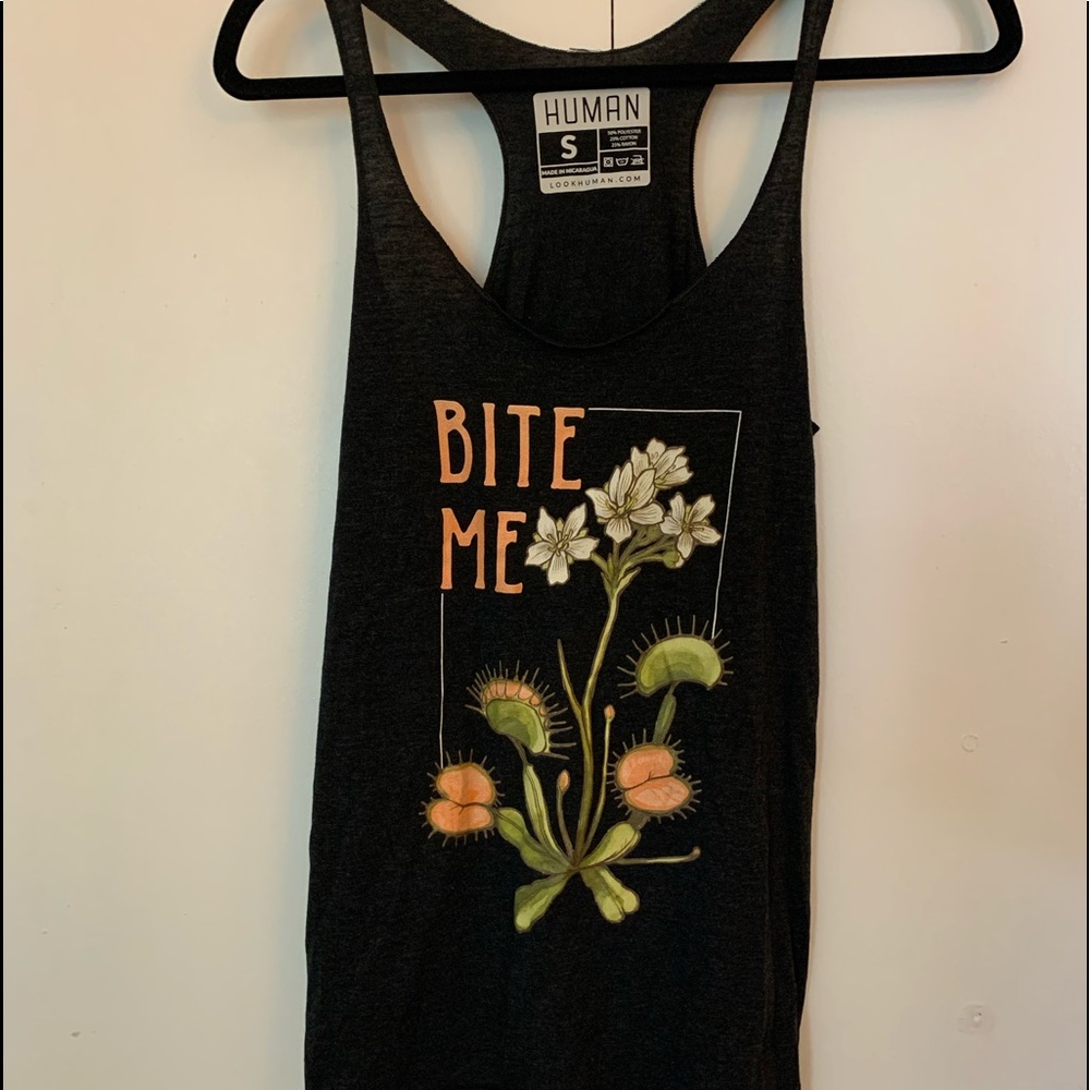 Bite me Venus fly trap tank gardening plant joke